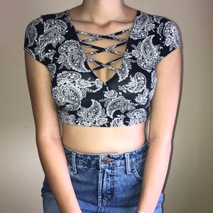 Cropped Ribbed Shirt